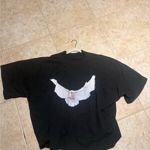 Kids Black T-Shirt with Owl Graphic